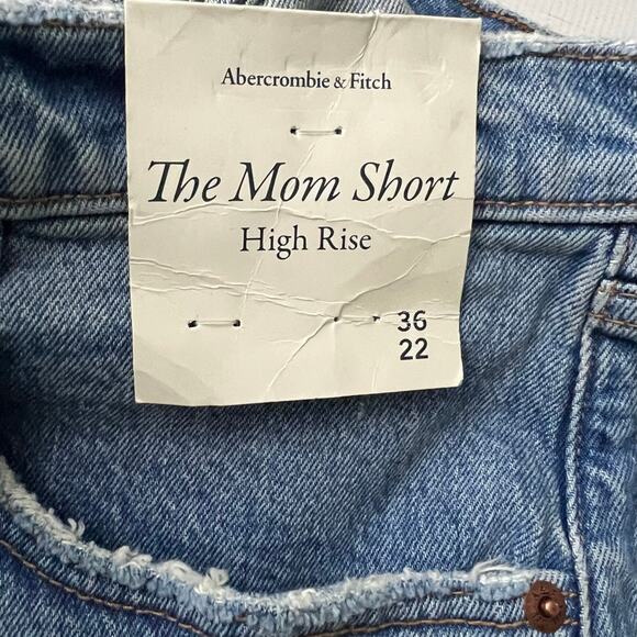 Abercrombie & Fitch The Mom Short High Rise Shorts Size 22 Beachy Vacation - Picture 10 of 13